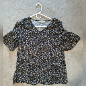 Loft Maternity Floral Blouse